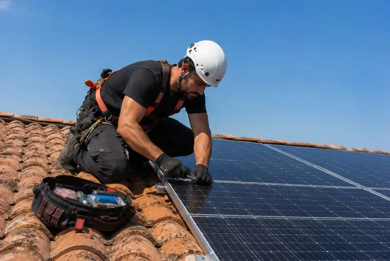 Maintenance et monitoring de panneaux solaires à Calan