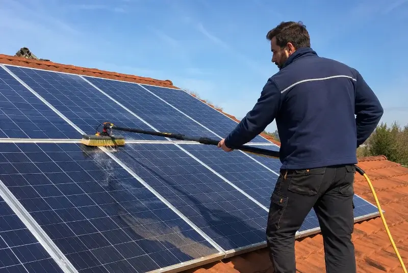 Nettoyage et entretien de panneaux solaires à Calan